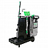 SpotCleanRx Janitorial Carts, Plastic, 3 Shelves, 23.5 x 25 x 25, Black (CRTSP)