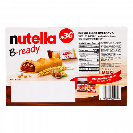 B-Ready, Hazelnut, 0.7 oz Bag, 36/Carton (22002147)