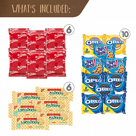 Cookie Lover's Snack Box, 40 Assorted Snacks/Box (70000162)