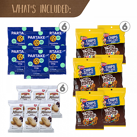 Cookie Lover's Snack Box, 40 Assorted Snacks/Box (70000162)