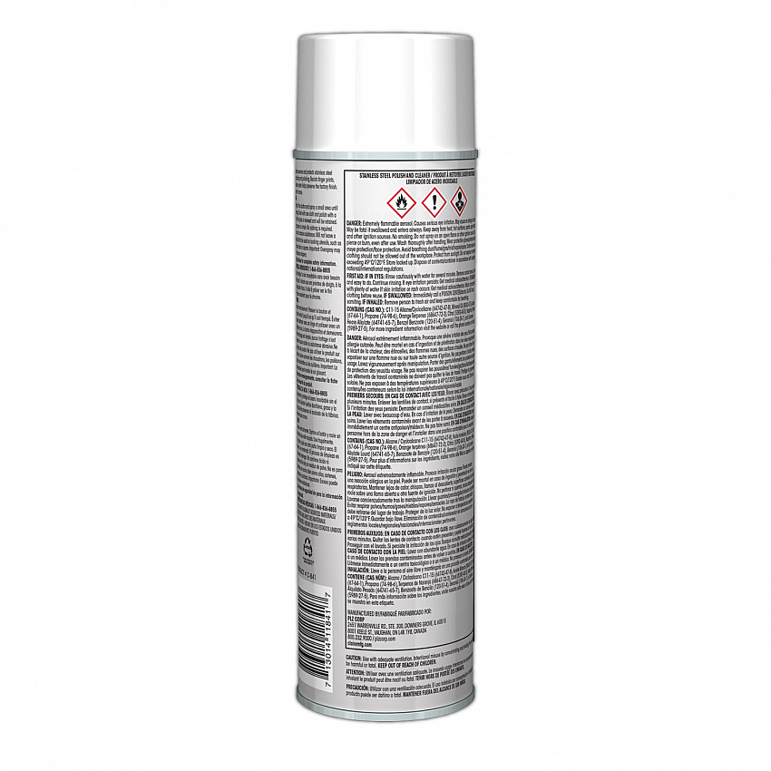 Stainless Steel Polish and Cleaner, 15 oz Aerosol Spray (841EA)