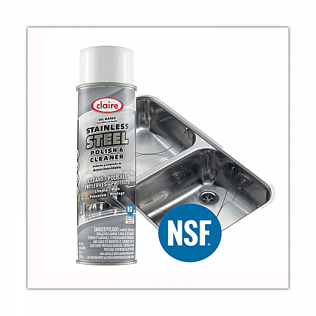 Stainless Steel Polish and Cleaner, 15 oz Aerosol Spray (841EA)