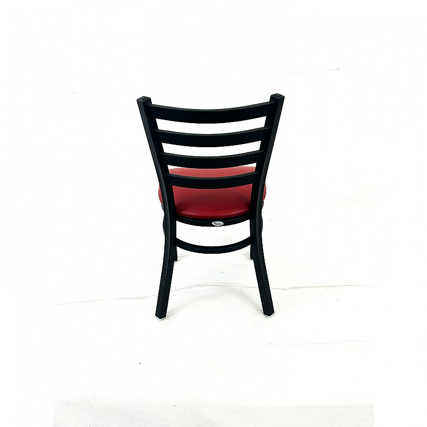 White Horse Series Side Chairs, Supports Up to 300 lb, 18" Seat Height, Burgundy Seat, Black Back, Black Base (WHCBVSBUR)