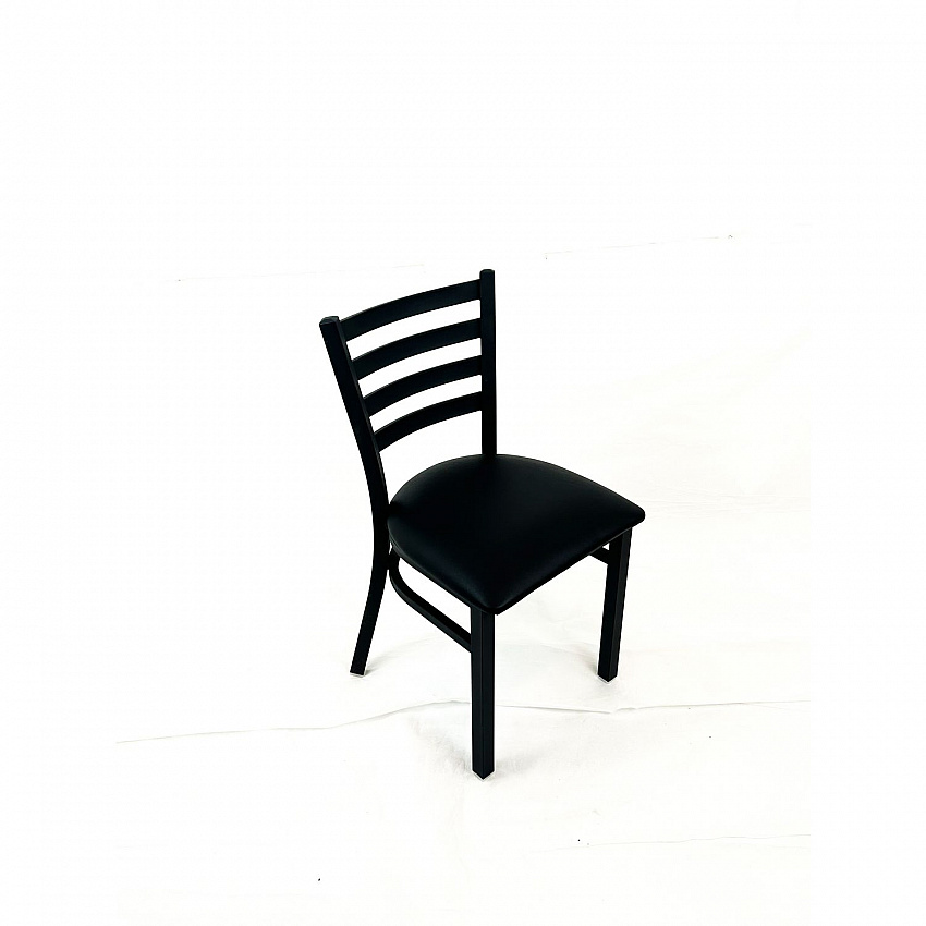 White Horse Series Side Chairs, Supports Up to 300 lb, 18" Seat Height, Black Seat, Black Back, Black Base (WHCBVSBLK)
