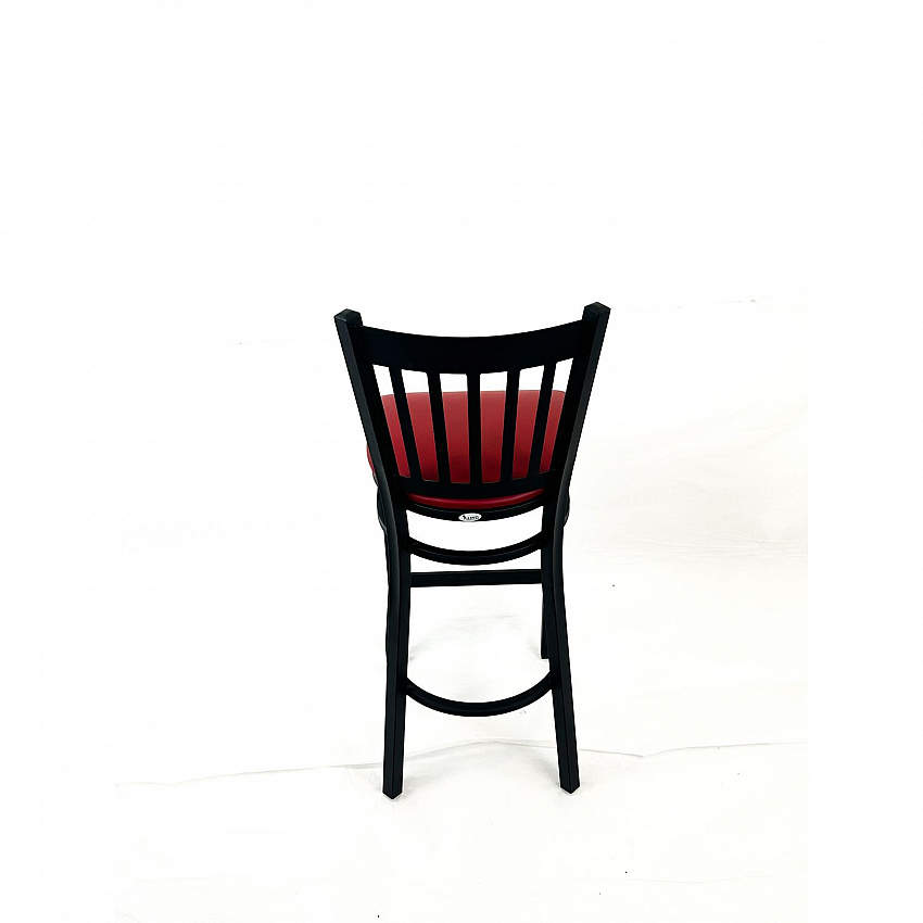 Cobra Series Barstool, Supports Up to 300 lb, 28.5" Seat Height, Burgundy Seat, Black Back, Black Base (CBBVSBUR)