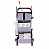 RestroomRx Janitorial Carts with 16 Qt Bucket, Plastic, 2 Shelves, 23.5 x 19 x 25, Black (RRSPC)