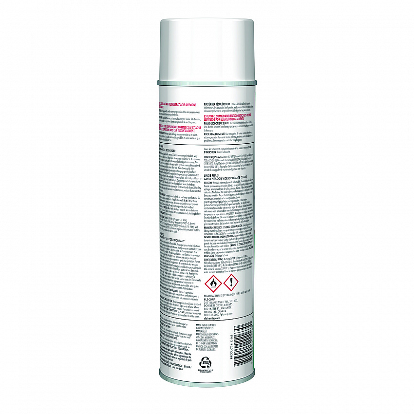 Aerosol Air Freshener and Deodorizer, Fresh Linen, 10 oz Aerosol Spray, 12 Cans (163)
