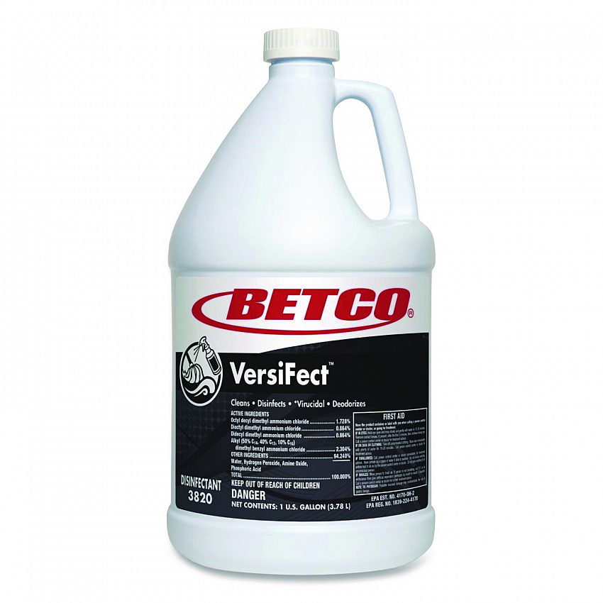 VersiFect Cleaner Disinfectant, Fresh Scent, 1 gal Bottle, 4/Carton (38200400)