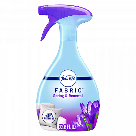FABRIC Refresher/Odor Eliminator, Spring and Renewal, 23.6 oz Spray Bottle, 4/Carton (08906)
