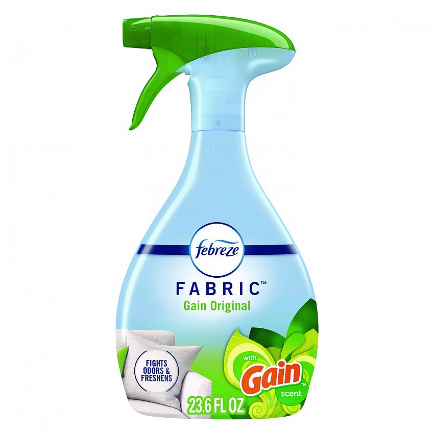 FABRIC Refresher/Odor Eliminator, Gain Original, 23.6 oz Spray Bottle, 4/Carton (08905)