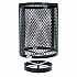 Outdoor Diamond Steel Trash Can with Base, 36 gal, Black (261948BKD)