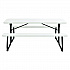Blow-Molded Plastic Picnic Table, Rectangular, 72 x 60 x 30, White Top, White Base/Legs (695484)