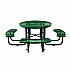 Expanded Steel Picnic Table, Round, 46