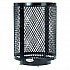 Outdoor Diamond Steel Trash Can with Base, 36 gal, Black (261948BKD)