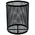 Outdoor Diamond Industrial Steel Trash Can, 36 gal, Black (261948BK)