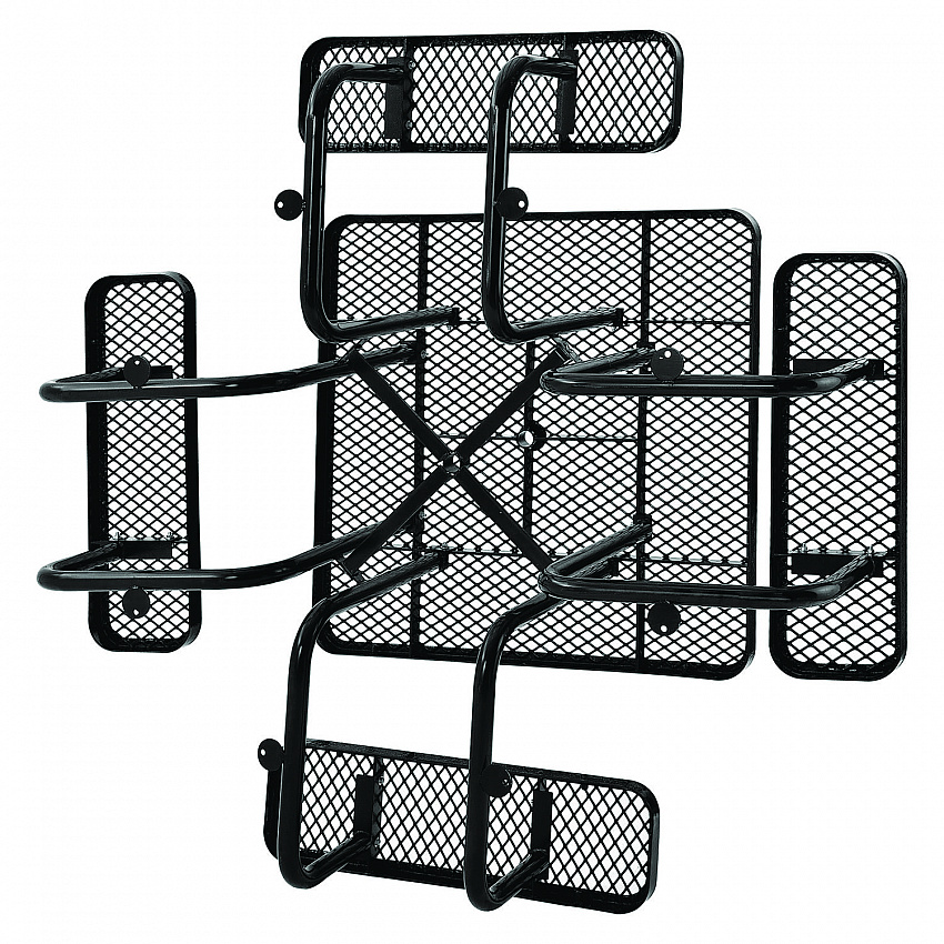 Expanded Steel Picnic Table, Square, 81 x 81 x 29.5, Black Top, Black Base/Legs (277151BK)