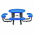 Expanded Steel Picnic Table, Round, 46