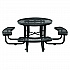 Expanded Steel Picnic Table, Round, 46