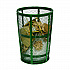 Steel Mesh Corrosion Resistant Trash Can, 48 gal, Green (237634GN)
