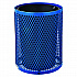 Outdoor Diamond Steel Trash Can, 36 gal, Blue (261924BL)