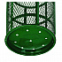 Steel Mesh Corrosion Resistant Trash Can, 48 gal, Green (237634GN)