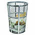 Steel Mesh Corrosion Resistant Trash Can, 48 gal, Silver (237633)