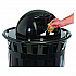 Outdoor Slatted Steel Trash Can, Dome Lid, 36 gal, Black (261944BK)