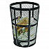 Steel Mesh Corrosion Resistant Trash Can, 48 gal, Black (237634BK)