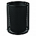 Outdoor Diamond Steel Trash Can, 36 gal, Black (261924BK)