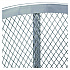 Steel Mesh Corrosion Resistant Trash Can, 48 gal, Silver (237633)