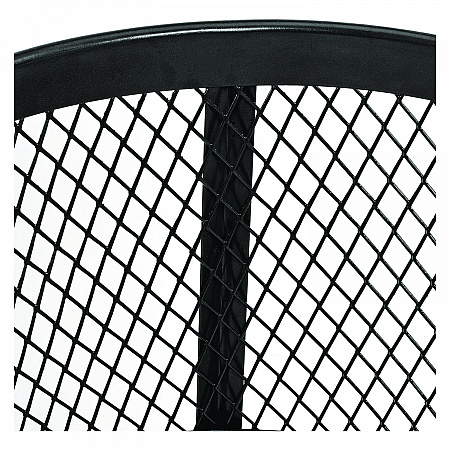 Steel Mesh Corrosion Resistant Trash Can, 48 gal, Black (237634BK)
