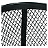Steel Mesh Corrosion Resistant Trash Can, 48 gal, Black (237634BK)
