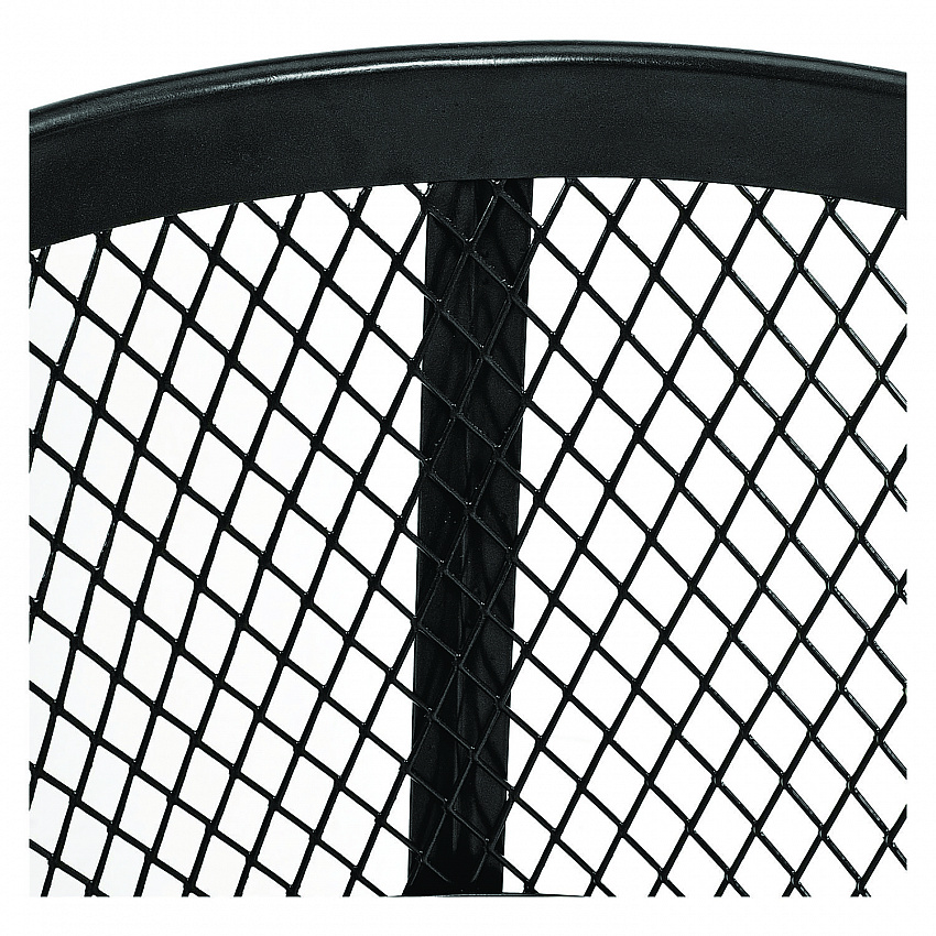 Steel Mesh Corrosion Resistant Trash Can, 48 gal, Black (237634BK)