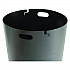 Outdoor Slatted Steel Trash Can, 36 gal, Green (237726GN)