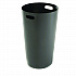 Outdoor Slatted Steel Trash Can, 24 gal, Black (237725BK)
