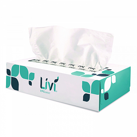 Flat Box Facial Tissue, 2-Ply, White, 100 Sheets/Box, 30 Boxes/Carton (11513)
