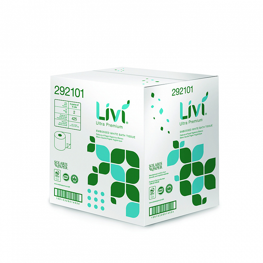 Bath Tissue, 2-Ply, White, 425 Sheets/Roll, 36 Rolls/Carton (292101)