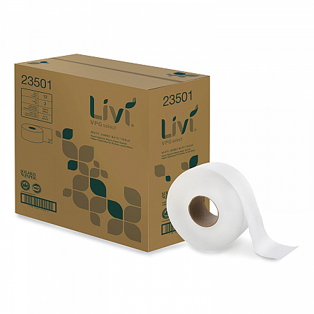 Jumbo Bath Tissue, 2-Ply, 3.3
