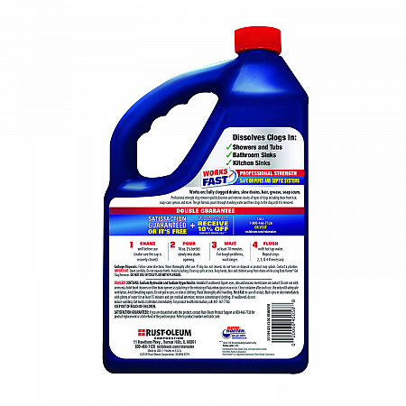 Gel Clog Remover, 1 gal Bottle, 4/Carton (351399)