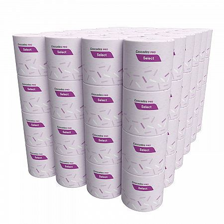 Select Standard Bath Tissue, Septic Safe, 1-Ply, White, 1,000 Sheets/Roll, 96 Rolls/Carton (B152)