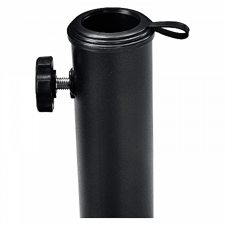 Umbrella Base, Round, Concrete, 33 lb Capacity, 18 x 18 x 13.5, Black (695474)