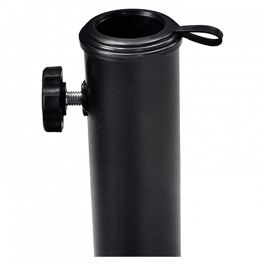 Umbrella Base, Round, Concrete, 33 lb Capacity, 18 x 18 x 13.5, Black (695474)