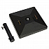 Umbrella Base, Square, Concrete, 88 lb Capacity, 20 x 20 x 15.75, Black (695475)