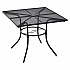 Interion Mesh Cafe Table and Chair Sets, Square, 36 x 36 x 29, Black Top, Black Base/Legs (695974)