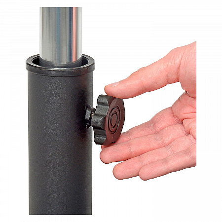 Umbrella Base, Square, Concrete, 88 lb Capacity, 20 x 20 x 15.75, Black (695475)