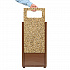 Stone Panel All Weather Trash Receptacle Urn, 12 gal, Steel, Brown (239576BN)
