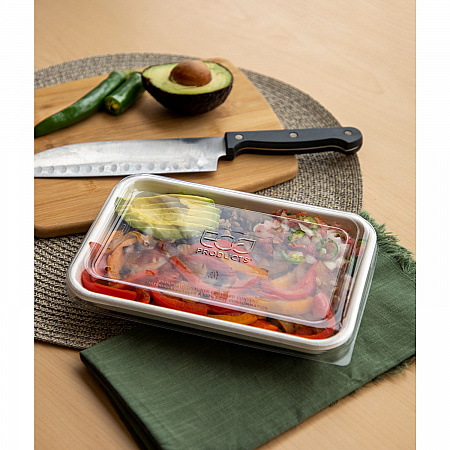 Worldview 100% Recycled Content Lid, 10.82 x 10.71 x 1.83, Clear, Plastic, 200/Carton (EPSCRC107LIR)