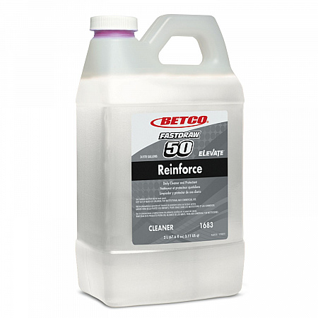 Reinforce FastDraw Floor Cleaner and Protectant, Lemon Scent, 2 L Bottle, 4/Carton (16834700)