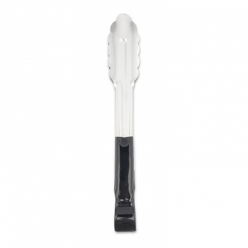 Dura-Kool Tongs, Stainless Steel, 9.5", Silver/Black (60756003)