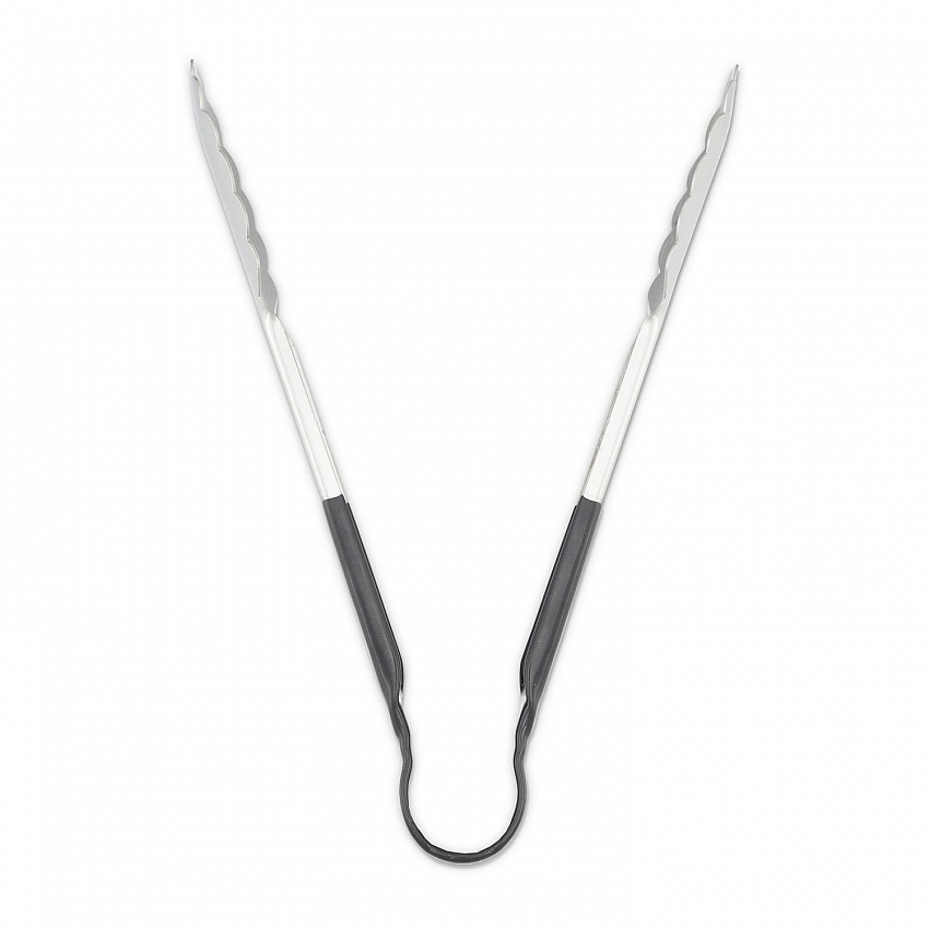 Dura-Kool Tongs, Stainless Steel, 9.5", Silver/Black (60756003)